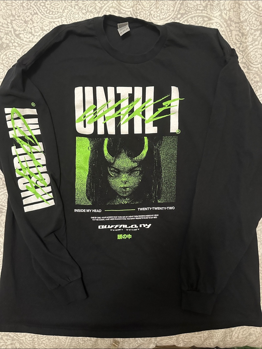 Until I Wake Graphic Long Sleeve Tee